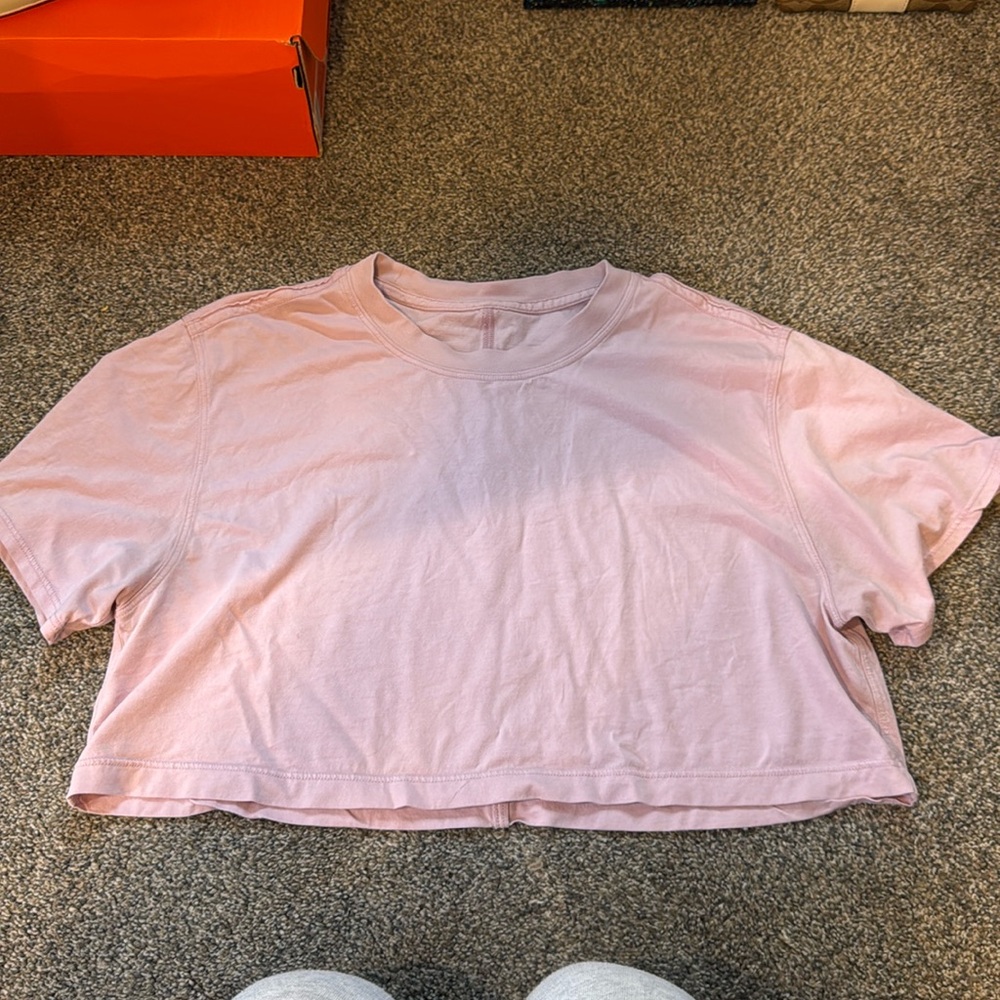 lululemon athletica Pink Crop Top